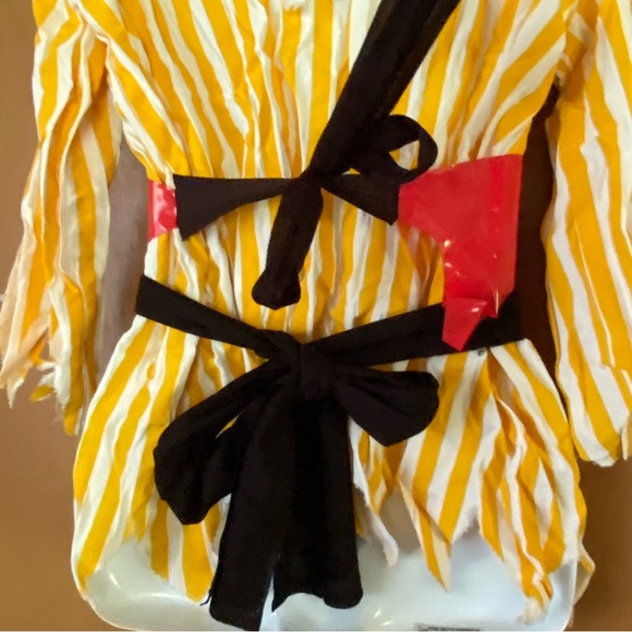 Unisex Halloween costume. Pirate tunic, bodice/belt, headband/collar, doubloon. - Picture 3 of 12